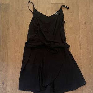 Express Black Wrap Jumpsuit